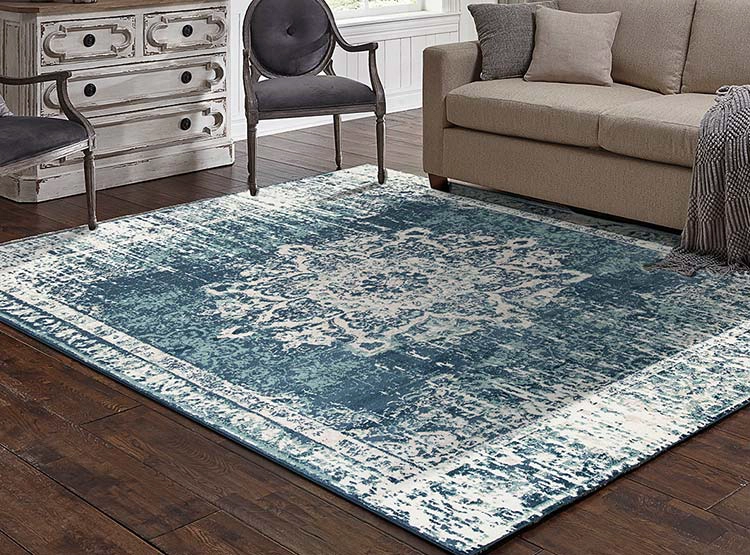 ALFOMBRA IDETEX HEATSET CLÁSICA TRADICIONAL 160 X 235 CM AZUL - 2