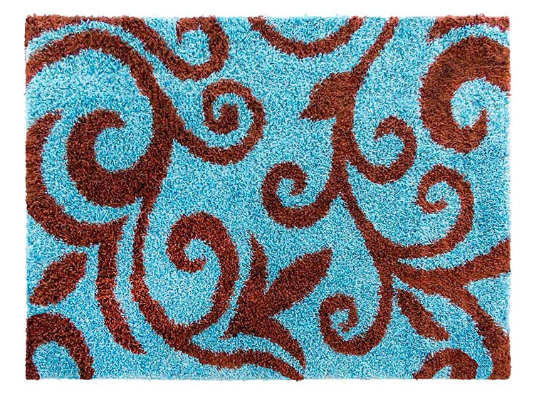 ALFOMBRA IDETEX D5 SHAGGY 133 X 180 CM TURQUESA - 1