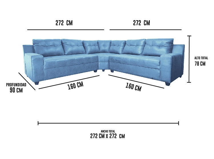 SOFA SECCIONAL DECO CLASS NAPOLES 5C - 6
