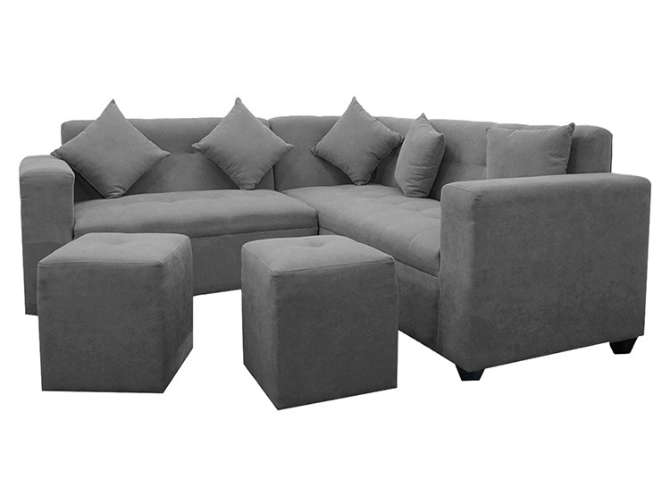 SOFA SECCIONAL DECO CLASS TORINO 5C + POUFS - 1