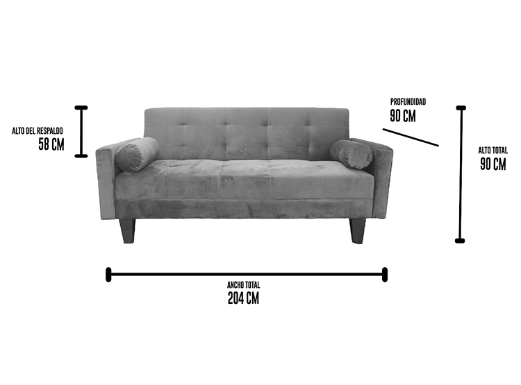 SOFA CAMA DECO CLASS BARI 3C - 7