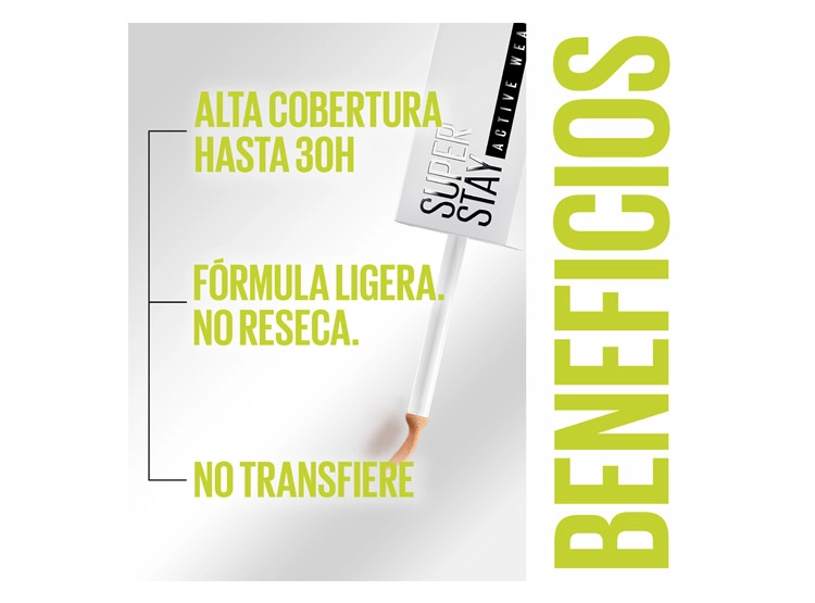 CORRECTOR DE OJERAS MAYBELLINE SUPER STAY ACTIVE WEAR 30H - 15 LIGHT 4.1 GR - 4