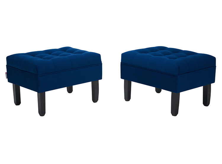 SET 2 POUF BODEVIR WOOD - 2