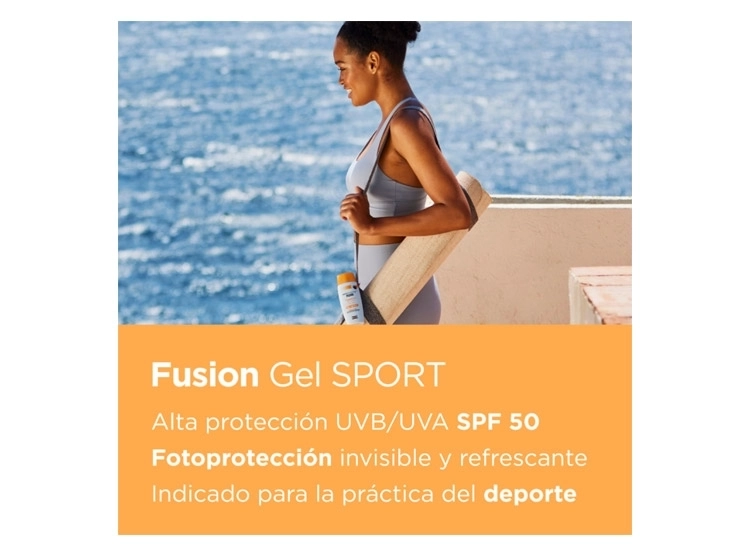 SET ISDIN FOTOPROTECCIÓN SPORT FUSION WATER SPF50 50 ML + FUSION GEL SPORT WET SKIN SPF50 100 ML - 5