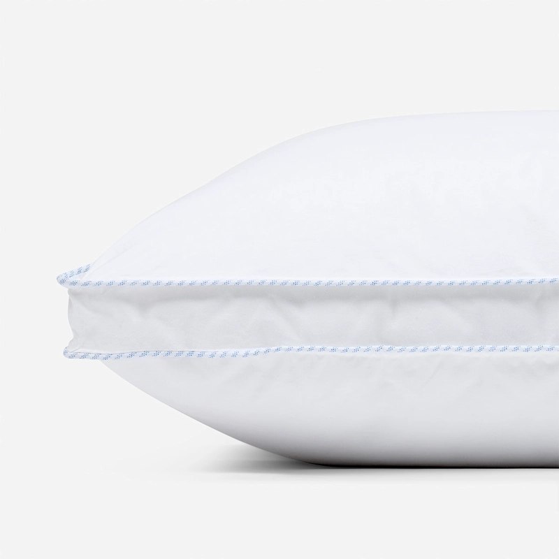 SET 2 ALMOHADAS ROSEN FEEL KING 90 X 50 CM ALGODÓN MICROFIBRA BLANCO - 4