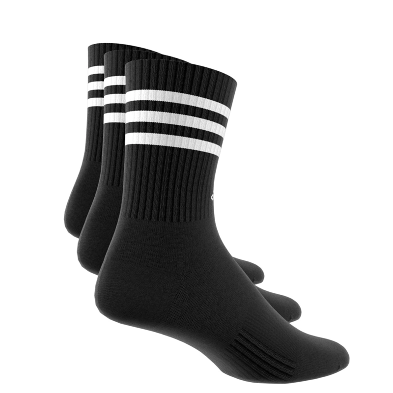 CALCETINES ADIDAS MEDIA PANTORRILLA 3 TIRAS NEGRO - 3