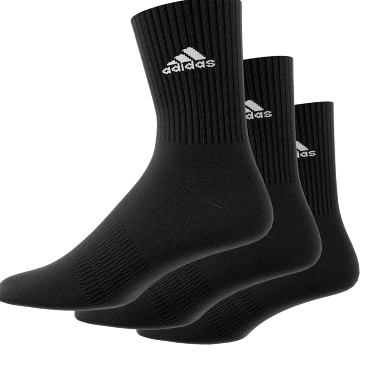CALCETINES ADIDAS MEDIA PANTORRILLA NEGRO - 7