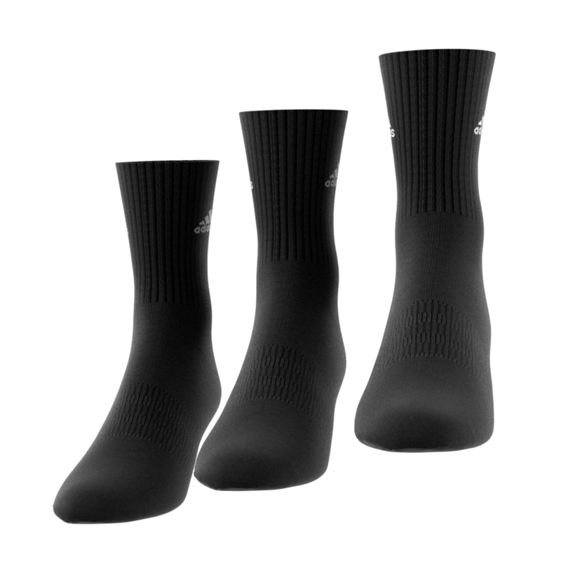 CALCETINES ADIDAS MEDIA PANTORRILLA NEGRO - 9