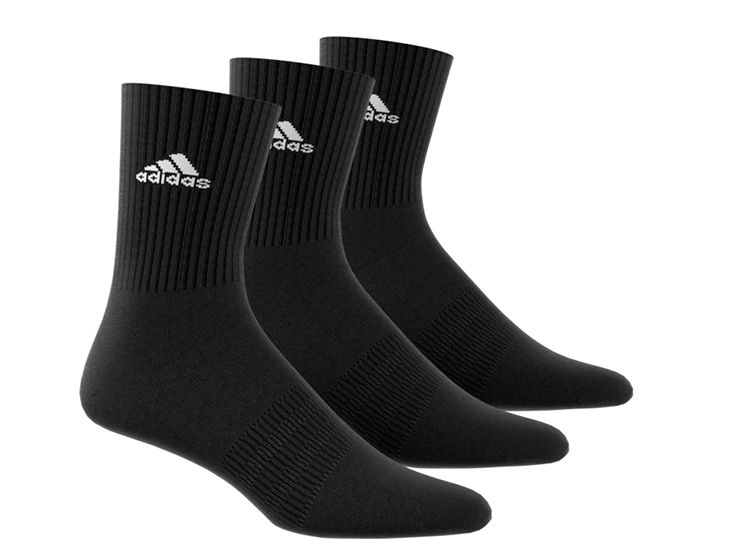 CALCETINES ADIDAS MEDIA PANTORRILLA NEGRO - 1