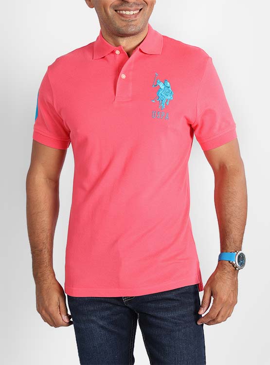 POLERA MANGA CORTA ALGODÓN HOMBRE US POLO ASSN BÁSICA - 1