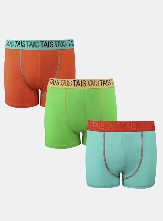 3 PACK CALZONCILLO NIÑO TAIS 3 BOXER COTTON INF/JUV INDIGO - 1
