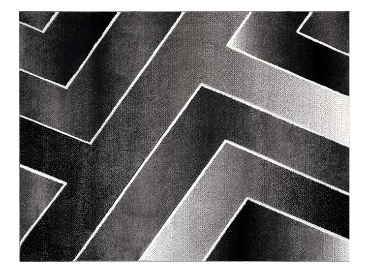 ALFOMBRA IDETEX FRISE CARVED AVANGARD CONTEMPORÁNEA MODERNA 150 X 200 CM NEGRO - 1