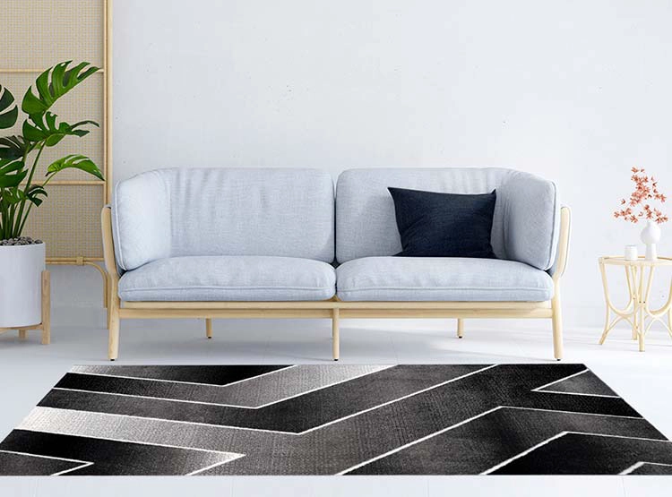 ALFOMBRA IDETEX FRISE CARVED AVANGARD CONTEMPORÁNEA MODERNA 150 X 200 CM NEGRO - 5