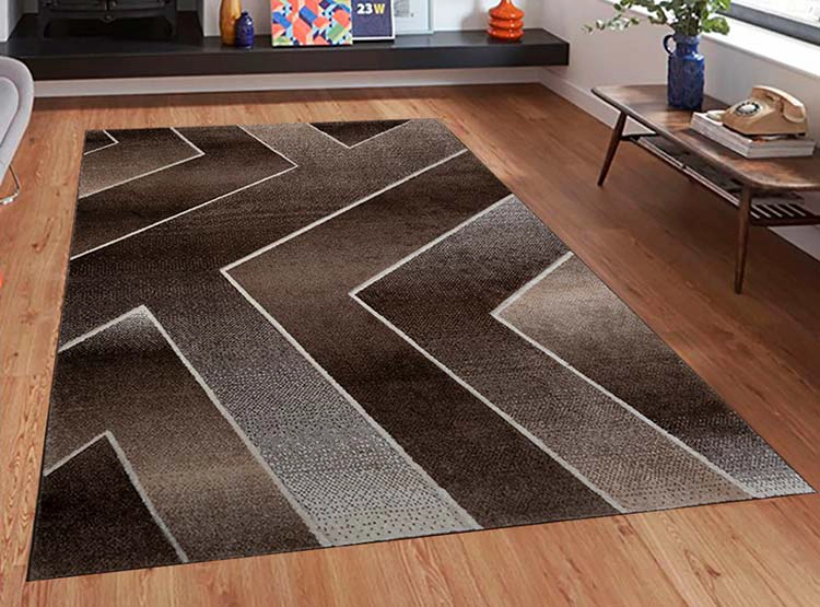 ALFOMBRA IDETEX FRISE CARVED AVANGARD CONTEMPORÁNEA MODERNA 150 X 200 CM MARRÓN - 5