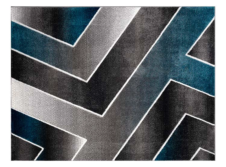 ALFOMBRA IDETEX FRISE CARVED AVANGARD CONTEMPORÁNEA MODERNA 150 X 200 CM CELESTE - 1