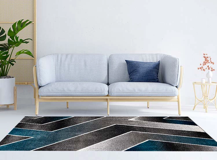 ALFOMBRA IDETEX FRISE CARVED AVANGARD CONTEMPORÁNEA MODERNA 150 X 200 CM CELESTE - 5