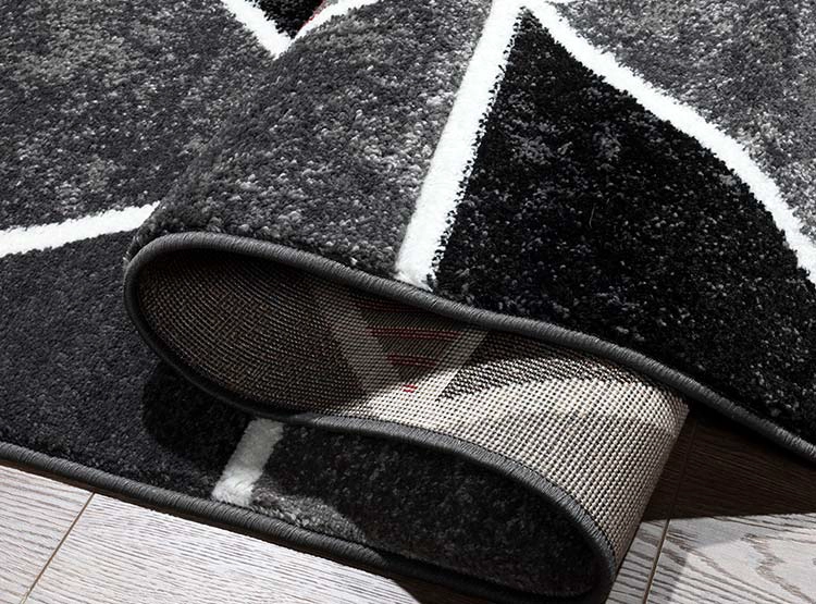 ALFOMBRA IDETEX FRISE CARVED AVANGARD CONTEMPORÁNEA MODERNA 150 X 200 CM NEGRO ROJO - 4