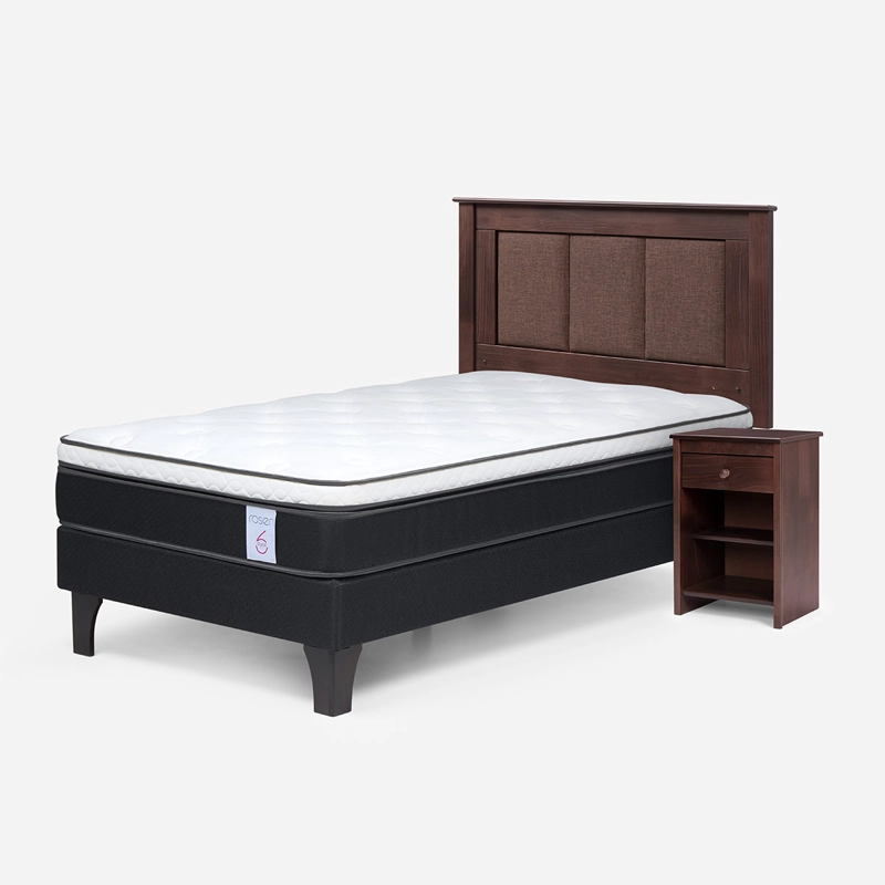 CAMA EUROPEA ROSEN STYLE 6 1.5 PLAZAS + SET RACHEL - 2