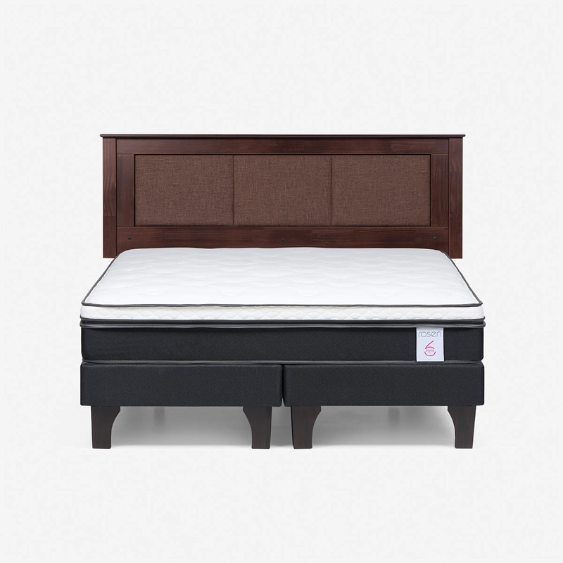JUEGO DE DORMITORIO ROSEN CAMA EUROPEA STYLE 6 KING + RESPALDO RACHEL - 1