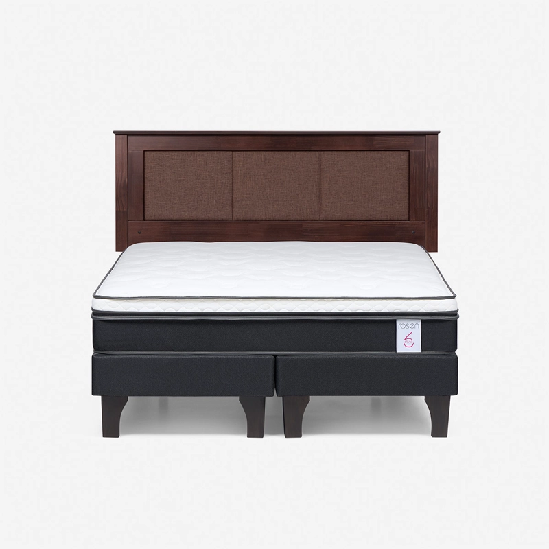 CAMA EUROPEA ROSEN STYLE 6 BD 2 PLAZAS + RESPALDO RACHEL - 1