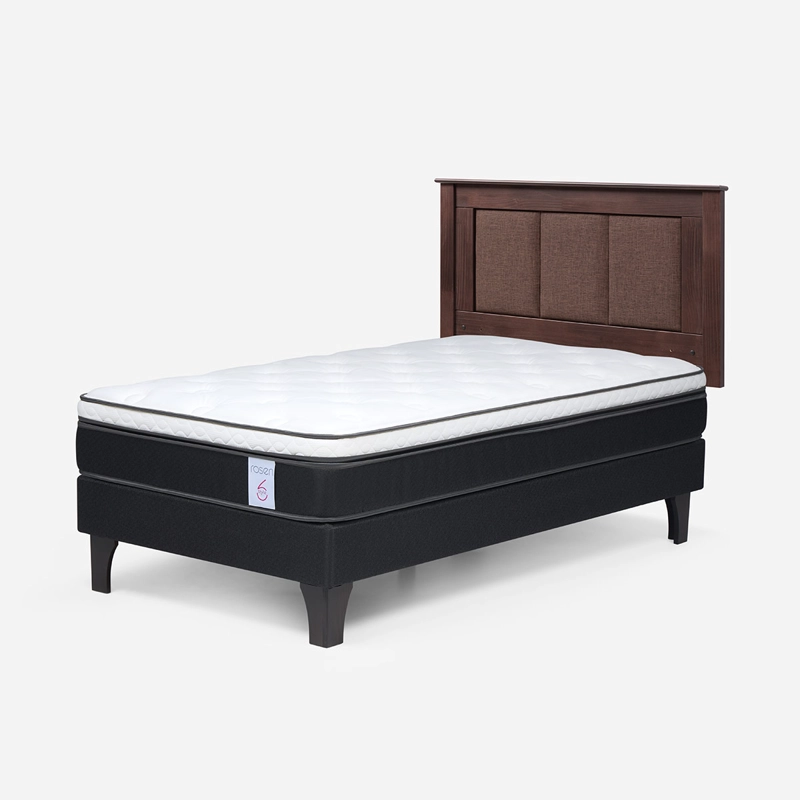 CAMA EUROPEA ROSEN STYLE 6 1.5 PLAZAS + RESPALDO RACHEL - 2
