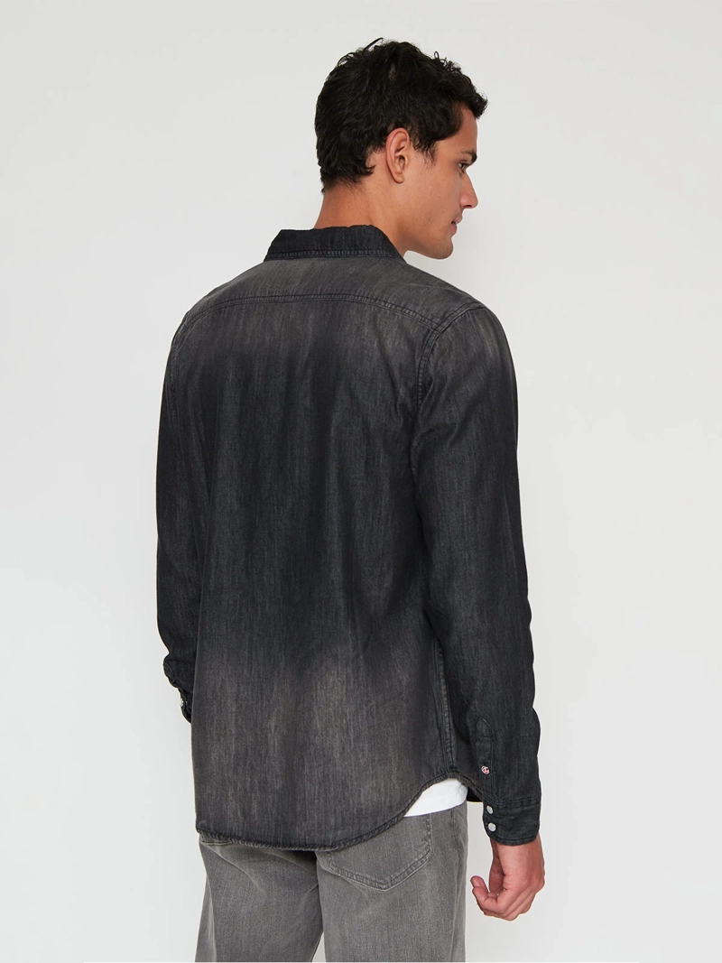 CAMISA MANGA LARGA ALGODÓN HOMBRE PEPE JEANS DENIM - 2