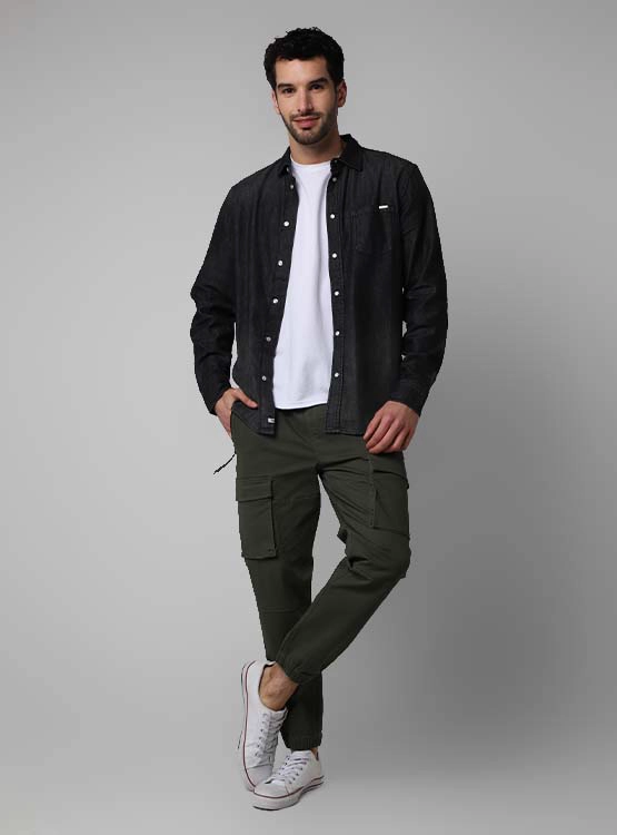 CAMISA MANGA LARGA ALGODÓN HOMBRE PEPE JEANS DENIM - 4