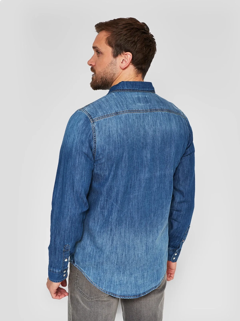 CAMISA MANGA LARGA ALGODÓN HOMBRE PEPE JEANS DENIM - 2
