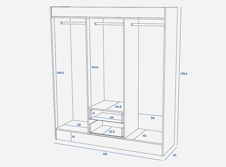 CLOSET CIC TRANCURA 6P2C - 8