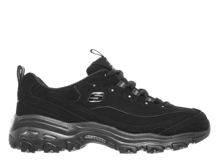 ZAPATILLAS MUJER SKECHERS URBANAS NEGRO D'LITES PLAY ON CUERO - 1