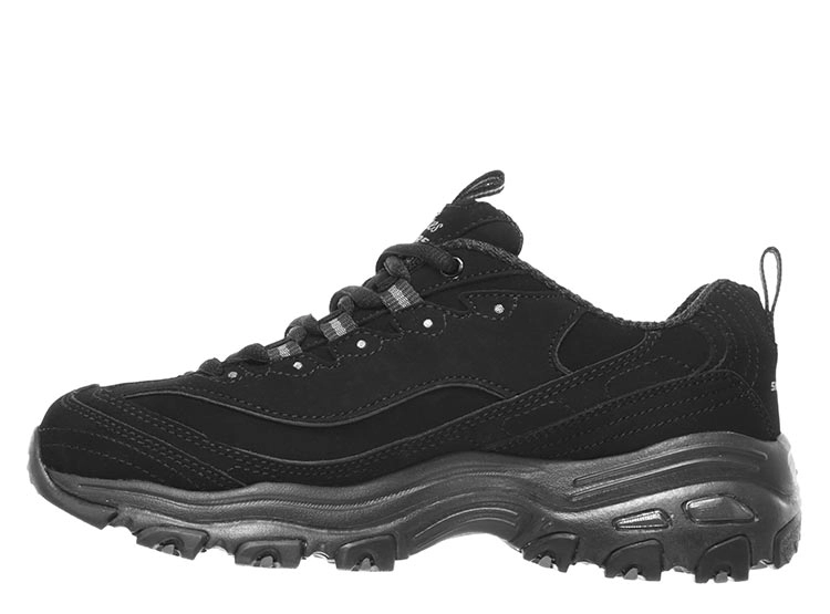 ZAPATILLAS MUJER SKECHERS URBANAS NEGRO D'LITES PLAY ON CUERO - 3