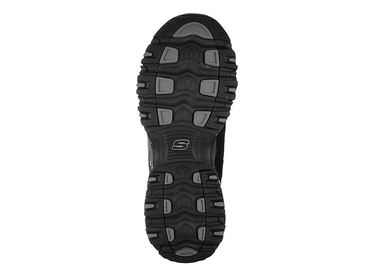 ZAPATILLAS MUJER SKECHERS URBANAS NEGRO D'LITES PLAY ON CUERO - 5