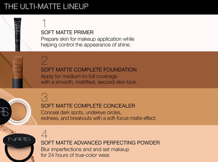 BASE DE MAQUILLAJE NARS SOFT MATTE FOUNDATION 45 ML - 6