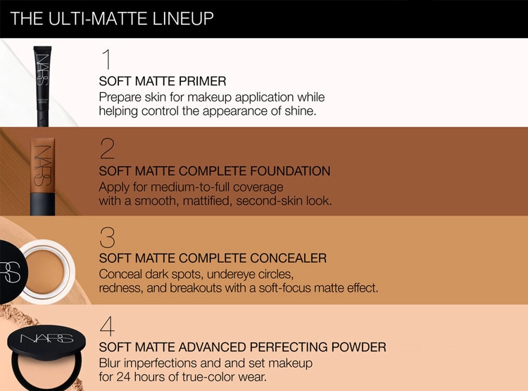 BASE DE MAQUILLAJE NARS SOFT MATTE 30 ML - 5