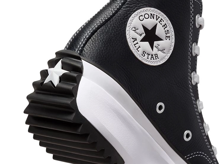 ZAPATILLAS MUJER CONVERSE URBANAS NEGRO CONVERS RUN STAR HIKE CUERO - 6