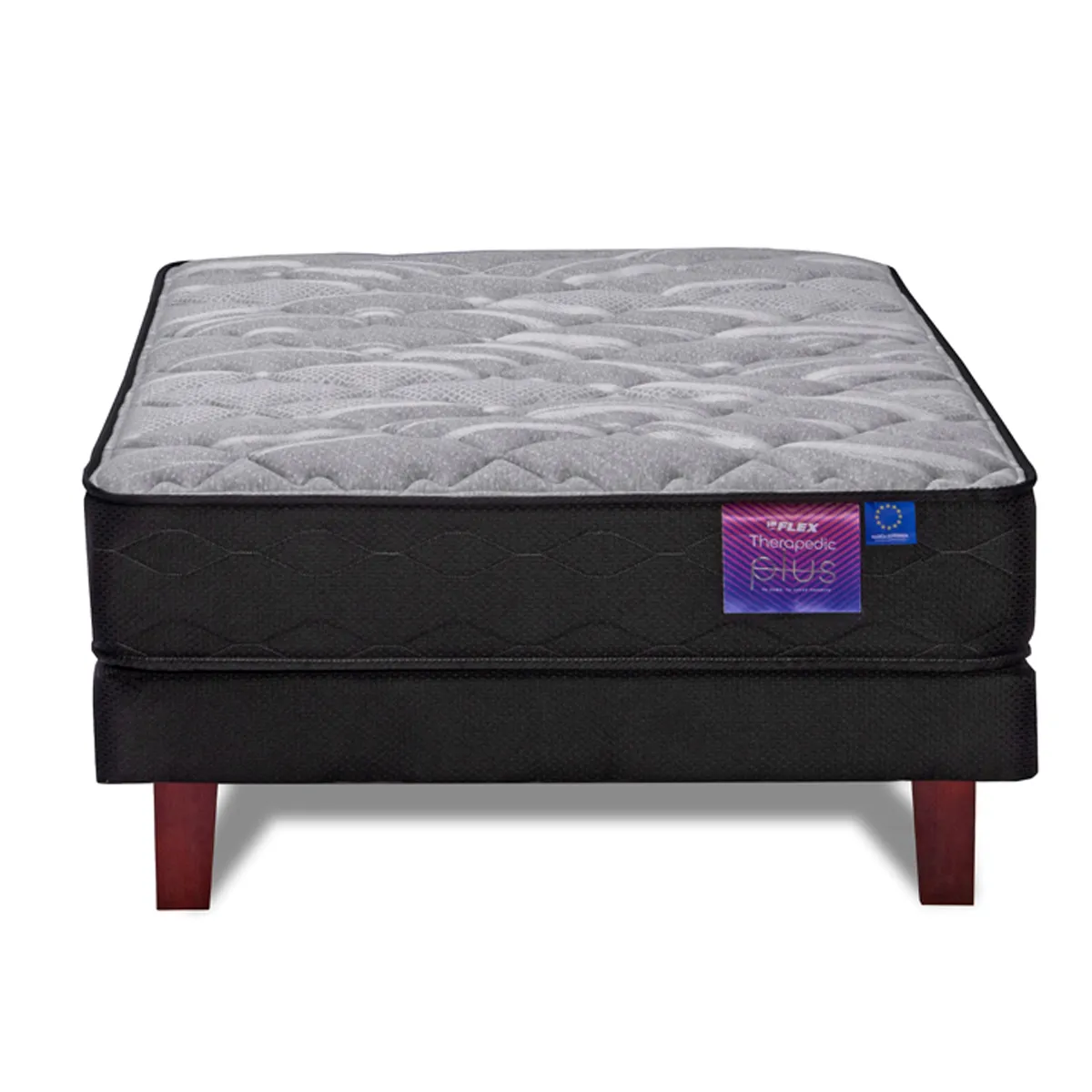 CAMA EUROPEA FLEX THERAPEDIC PLUS BOX 1 PLAZA - 2