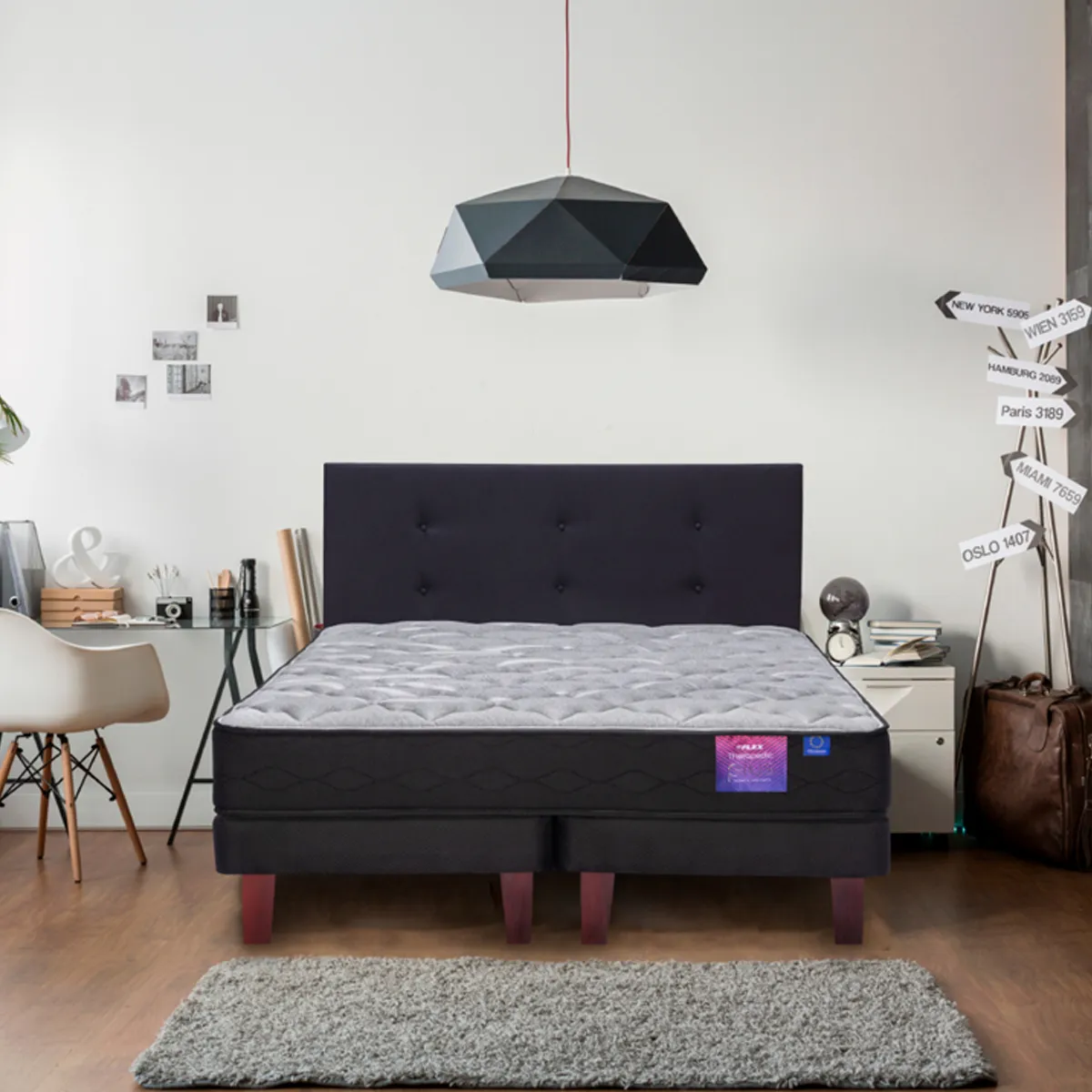 CAMA EUROPEA FLEX THERAPEDIC PLUS BOX 1 PLAZA - 6