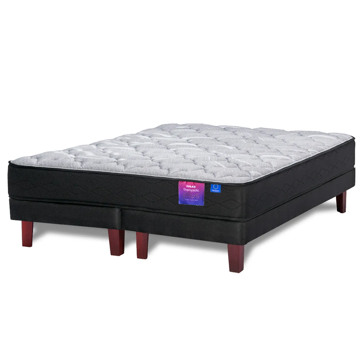 CAMA EUROPEA FLEX THERAPEDIC PLUS BOX 2 PLAZAS - 1