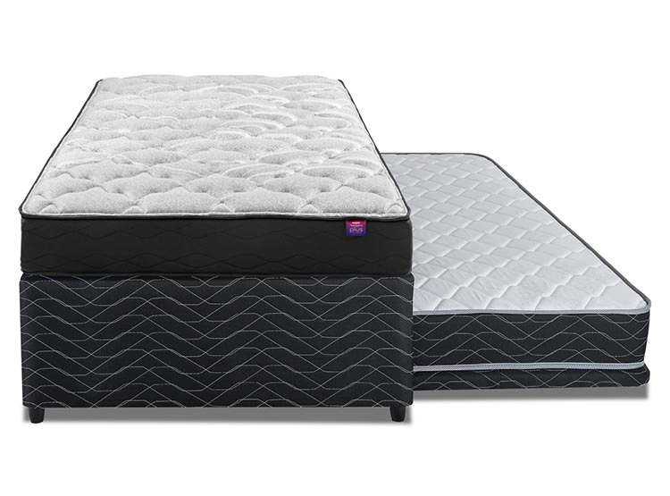 CAMA DIVAN FLEX THERAPEDIC PLUS BOX 1.5 PLAZAS NEGRO - 1