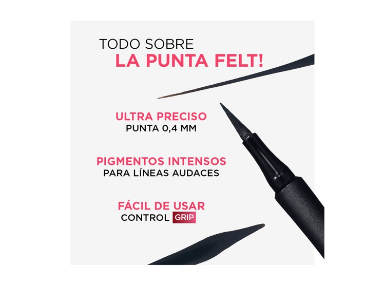 DELINEADOR DE OJOS LOREAL INFALLIBLE PRECISION FELT WATERPROOF 0.6 GR - 4