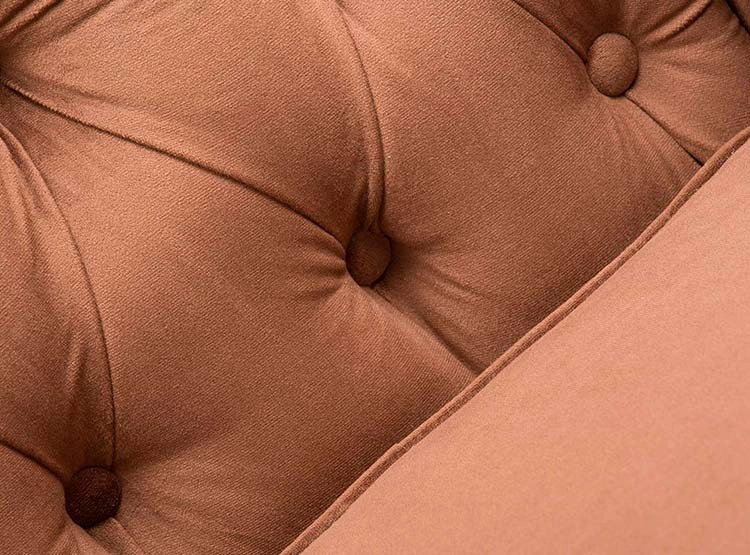 SOFÁ SECCIONAL BARRA DESIGN CHESTERFIELD IZQUIERDO 3 CUERPOS FELPA - 2