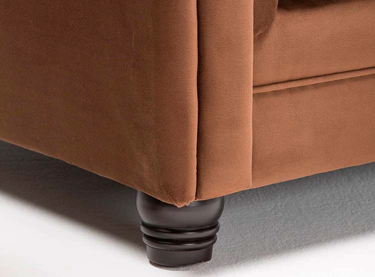 SOFÁ SECCIONAL BARRA DESIGN CHESTERFIELD IZQUIERDO 3 CUERPOS FELPA - 3