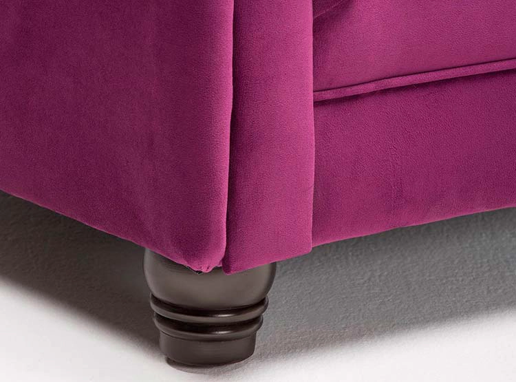 SOFÁ SECCIONAL BARRA DESIGN CHESTERFIELD IZQUIERDO 3 CUERPOS FELPA - 2
