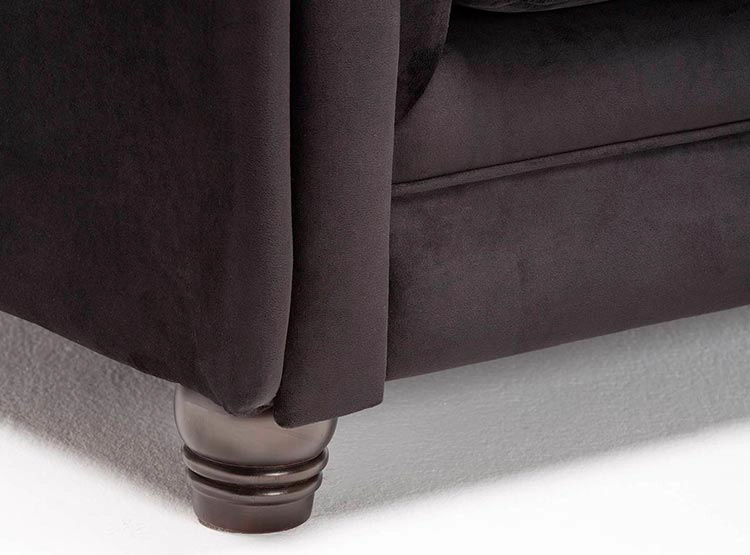 SOFÁ SECCIONAL BARRA DESIGN CHESTERFIELD IZQUIERDO 3 CUERPOS FELPA - 2