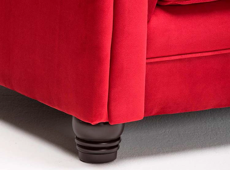 SOFÁ SECCIONAL BARRA DESIGN CHESTERFIELD IZQUIERDO 3 CUERPOS FELPA - 2