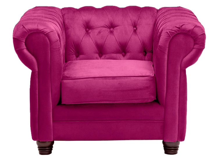 SILLON BARRA DESIGN CHESTERFIELD 1 CUERPO FELPA - 1