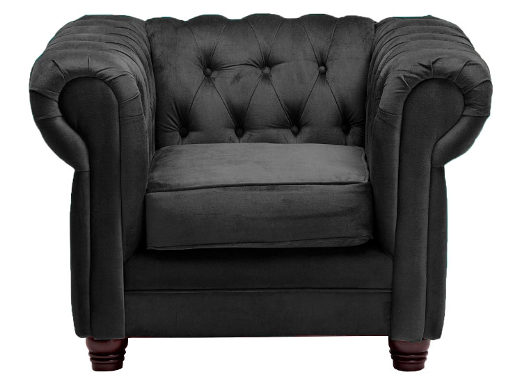 SILLON BARRA DESIGN CHESTERFIELD 1 CUERPO FELPA