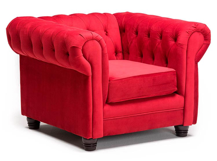 SILLON BARRA DESIGN CHESTERFIELD 1 CUERPO FELPA - 2