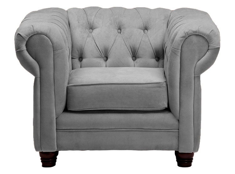 SILLON BARRA DESIGN CHESTERFIELD 1 CUERPO FELPA