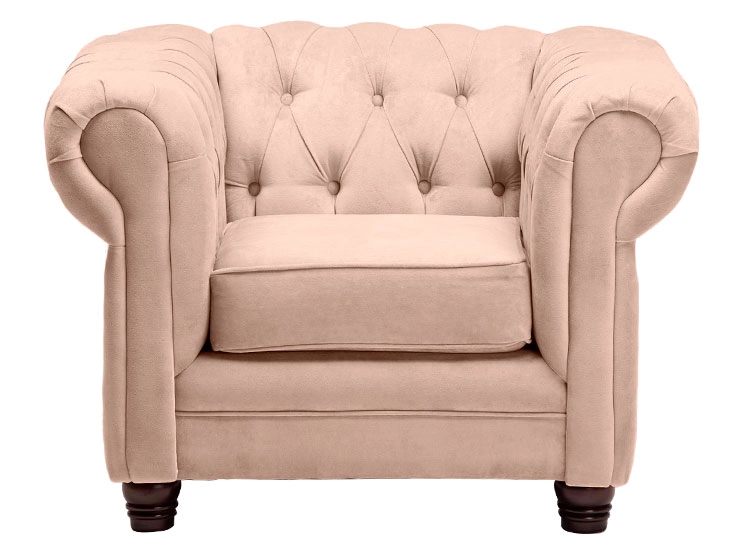 SILLON BARRA DESIGN CHESTERFIELD 1 CUERPO FELPA